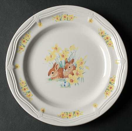Daffodil Bunny Salad Plate