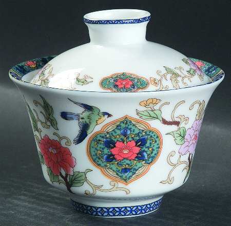 Ming Sugar Bowl & Lid