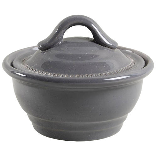 Craft Colors Stone Sugar Bowl & Lid