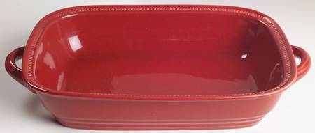 Craft Colors Rhubarb 14" Rectangular Baker