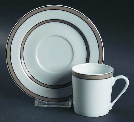 Artica Flat Demitasse Cup & Saucer Set by Philippe Deshoulieres