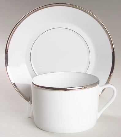 Senat Platinum Breakfast Cup & Saucer Set