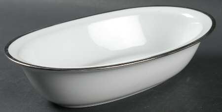 Senat Platinum 10" Oval Vegetable Bowl