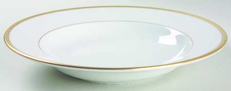 Senat Gold Rim Soup Bowl by Philippe Deshoulieres