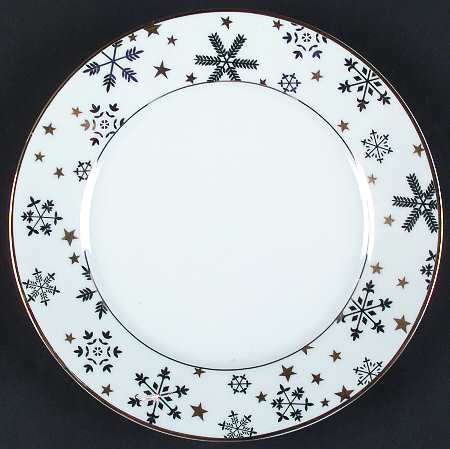Snowflake Salad/Dessert Plate