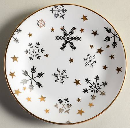 Snowflake Canape Plate
