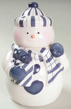 Bistro Christmas Figural Sugar Bowl & Lid