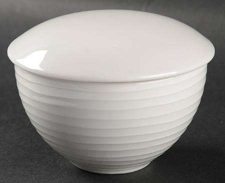 Studio White Sugar Bowl & Lid