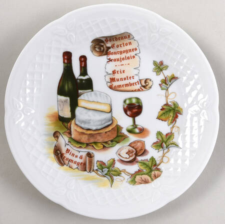 Wine And Cheese Canape Plate