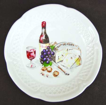 Wine And Cheese Canape Plate