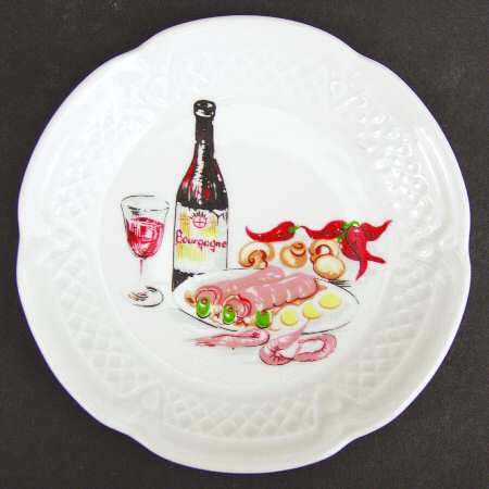 Wine And Cheese Canape Plate