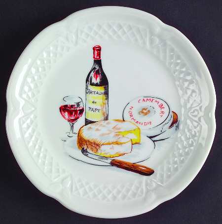Wine And Cheese Canape Plate