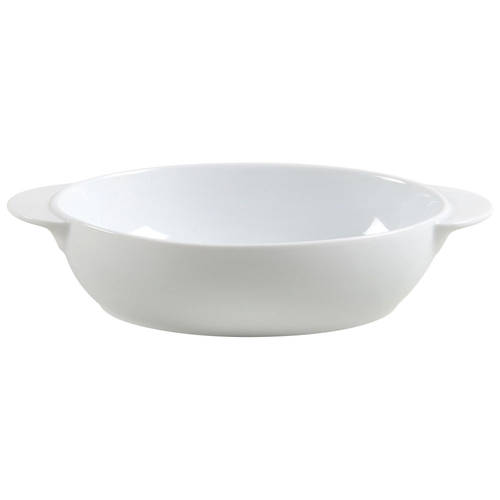 White 8" Oval Baker by Denby-Langley