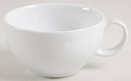 White Flat Cup by Denby-Langley