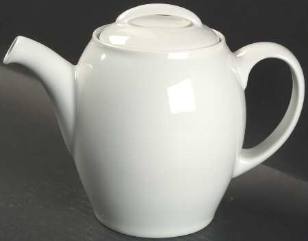 White Teapot & Lid by Denby-Langley