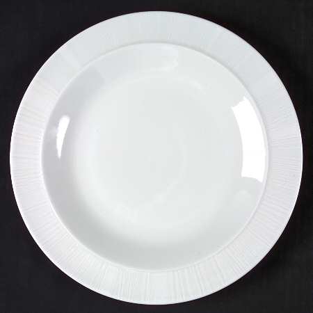 White Silk Salad Plate