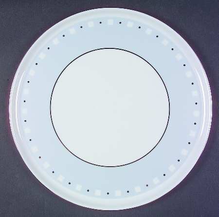 Baltik White & Blue Cake Plate