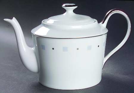 Baltik White & Blue Teapot & Lid
