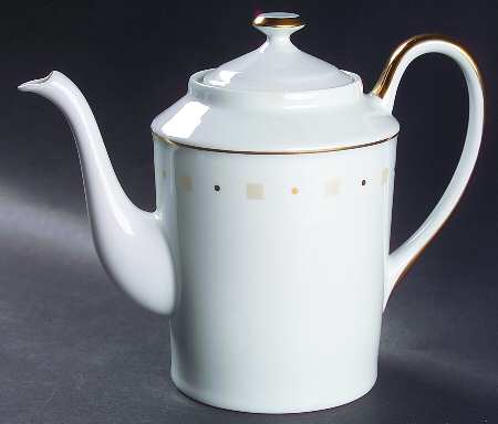 Baltik White & Sand (Ivory) Coffee Pot & Lid