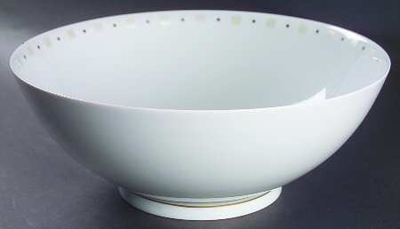 Baltik White & Sand (Ivory) 11" Large Salad Serving Bowl