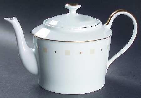 Baltik White & Sand (Ivory) Teapot & Lid