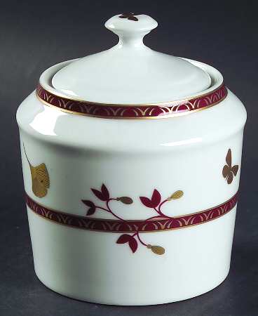 Ginkgo Sugar Bowl & Lid