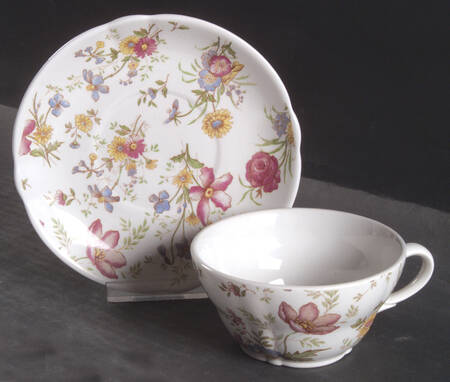 DIS12 Flat Cup & Saucer Set by Diamondstone