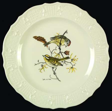Birds of America (Scroll Rim) Dinner Plate