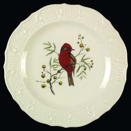 Birds of America (Scroll Rim) Dinner Plate