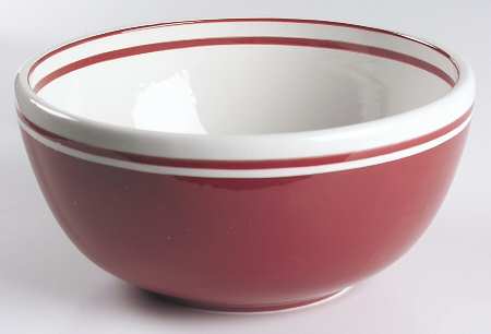 Circa Red 8" Round Vegetable Bowl