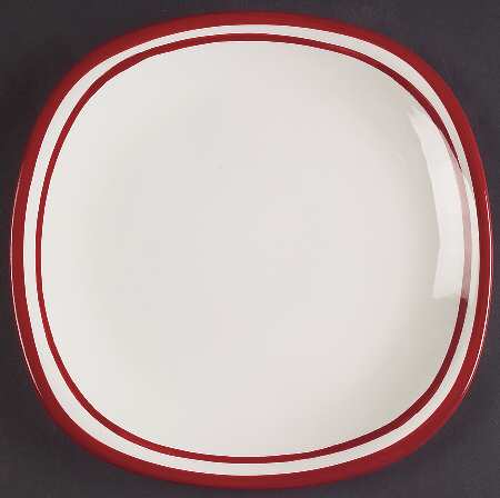Circa Red Square Salad Plate