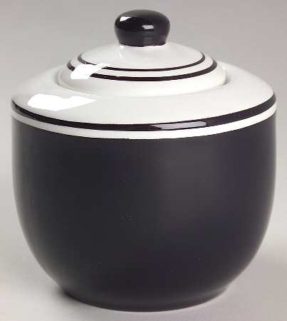 Circa Black Sugar Bowl & Lid