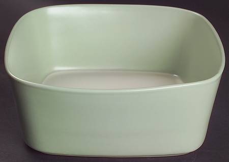 Ang.L Fern (Green) 8" Square Vegetable Bowl