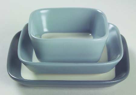 Ang.L Slate (Gray) Individual Dip Dish - Set of 3