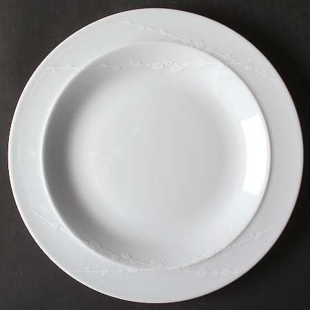 White Trace Salad/Dessert Plate