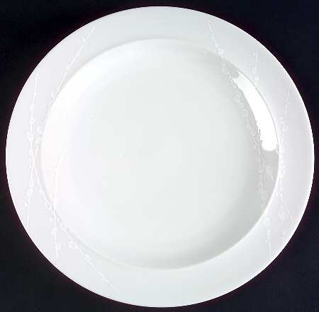 White Trace Service Plate (Charger)