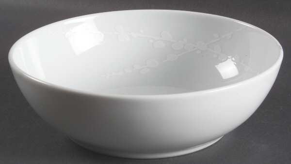 White Trace Soup/Cereal Bowl