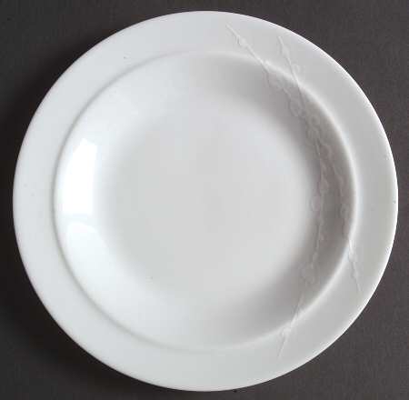 White Trace Bread & Butter Plate