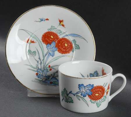 St Germain de Pres Flat Cup & Saucer Set