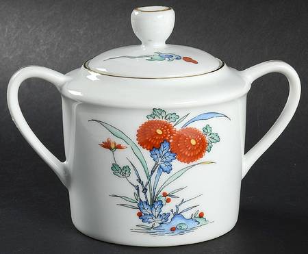 St Germain de Pres Sugar Bowl & Lid