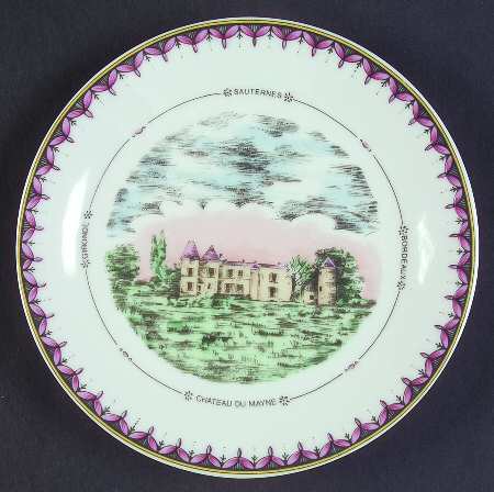 Chateaux de Bordeaux Canape Plate