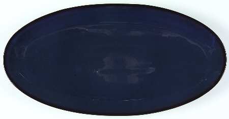 Drama Blue 15" Oval Serving Platter