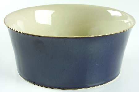 Drama Blue 9" Round Serving Bowl