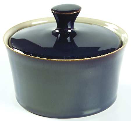 Drama Blue Sugar Bowl & Lid