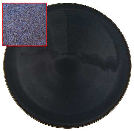 Drama Blue Salad Plate