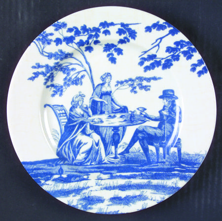 Toile de Jouy Blue Salad/Dessert Plate