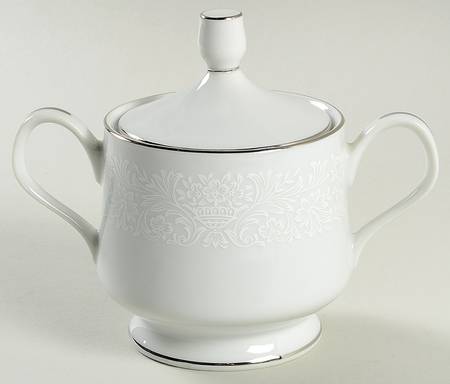 Lace Point Sugar Bowl & Lid