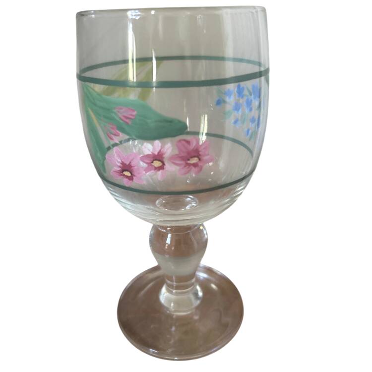 Cafe Floral Glassware Goblet