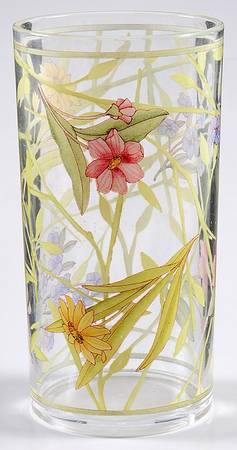 Cafe Floral Acrylic Highball