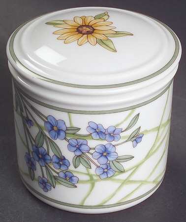 Cafe Floral Sugar Bowl & Lid